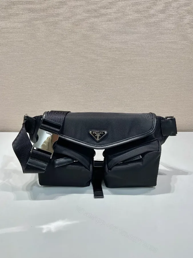View 1 of Compact Nylon Belt Bag: Luxe Utility for City Edges