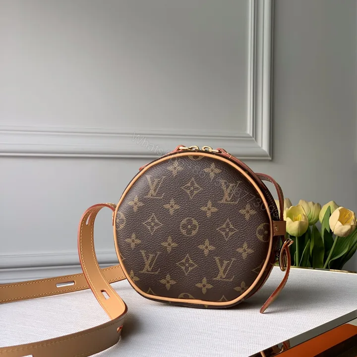 View 1 of LV 老花圓形斜背包 高仿 Monogram 復古圓餅包
