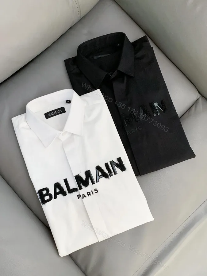 View 1 of Balmain Paris Cotton Lycra Premium Shirts First Copy | AAA+ Imported Replica
