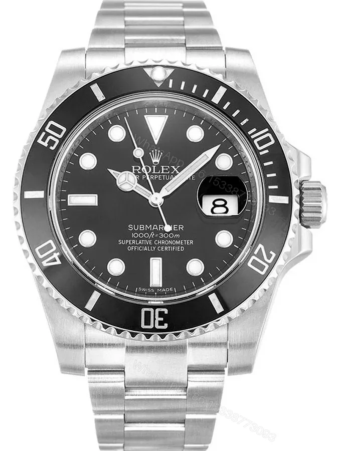 View 1 of Replica Rolex Submariner Black Dial 116610LN