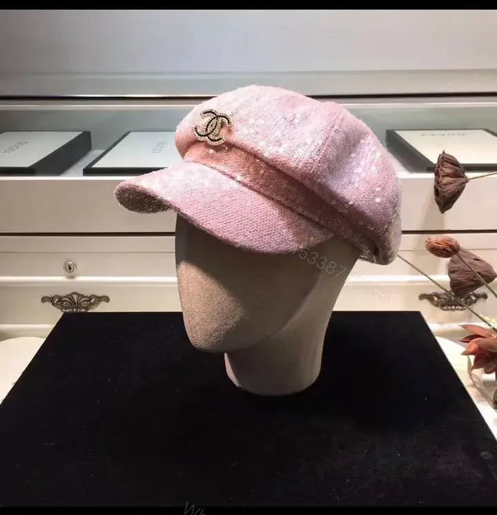 View 1 of Chanel Women’s Luxury Beret in Pink