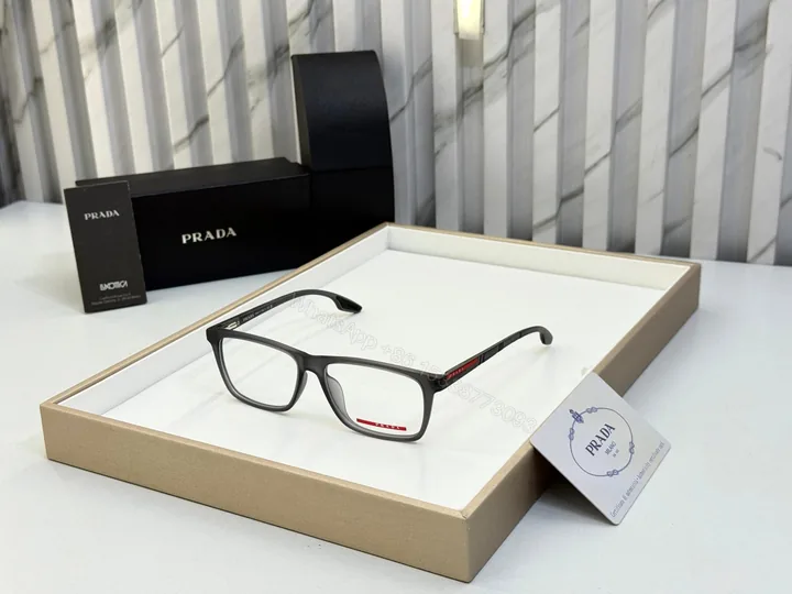 View 1 of Prada Rectangle Grey Optical Frame