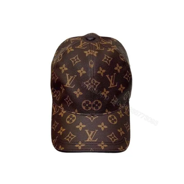 View 1 of Louis Vuitton Monogram Coated Canvas Cap Brown