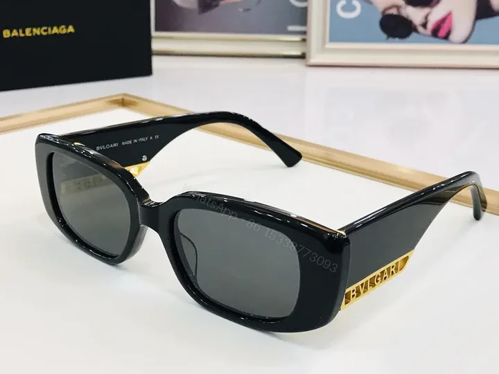 View 1 of BVLGARI Luxe Frames: Oversized Black Acetate Sunglasses