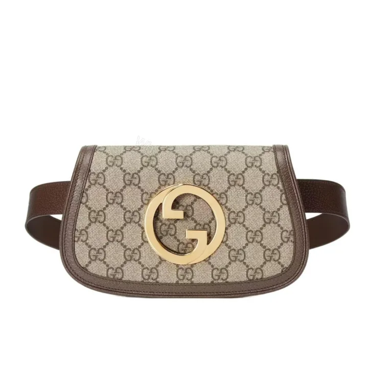 View 1 of Gucci Blondie Belt Bag GG Supreme Beige Ebony 90Cm 703807 K9GSG 8358