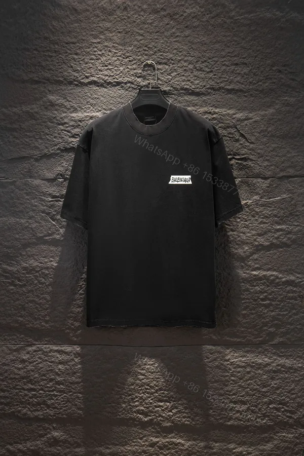 View 1 of Balenciaga 一比一 男款 簡約品牌LOGO短袖T恤 潮流寬鬆百搭款