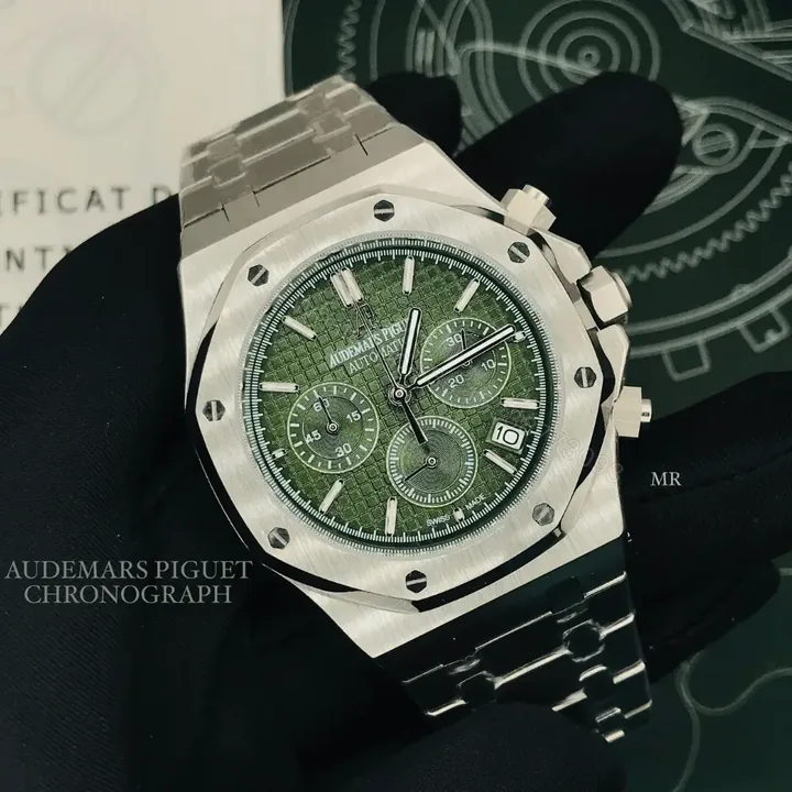 View 1 of Audemars Piguet Royal Oak Chronograph Green Dial Watch