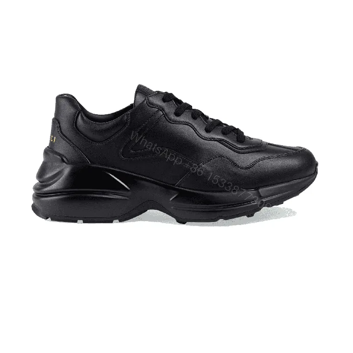 View 1 of Gucci Rhyton Low Top Sneakers In Black – GC125