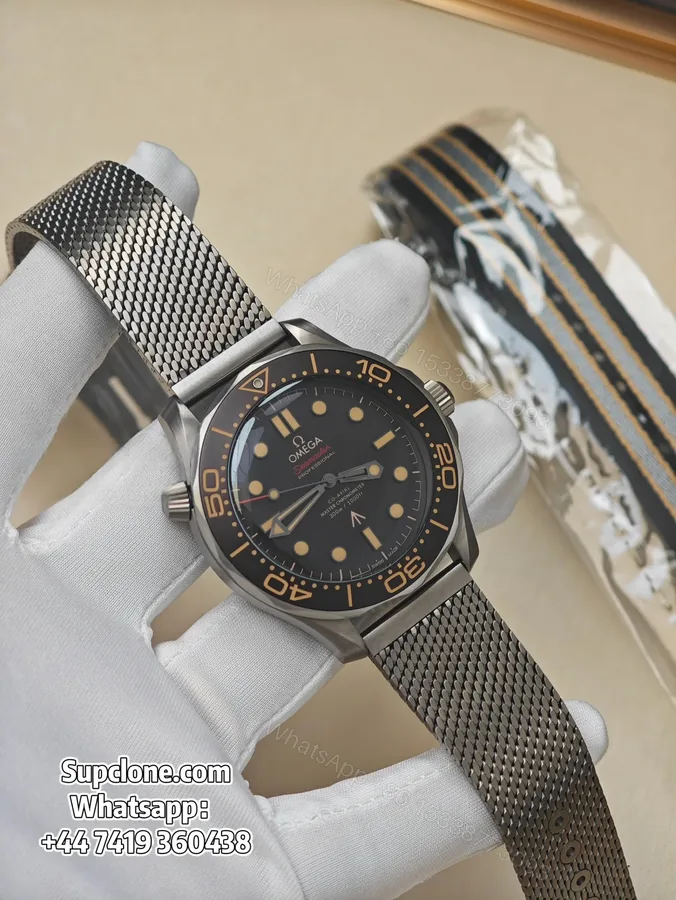View 1 of Omega Super Clone Seamaster Diver 300M “No Time To Die” 42mm 210.90.42.20.01.001