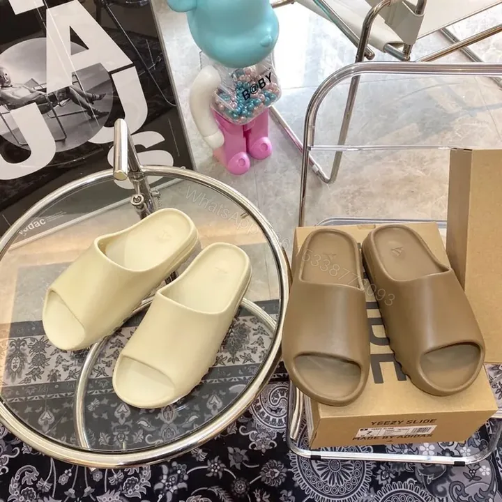 View 1 of Quiet Confidence EVA Slides: All-Day Comfort, Bone/Off-White