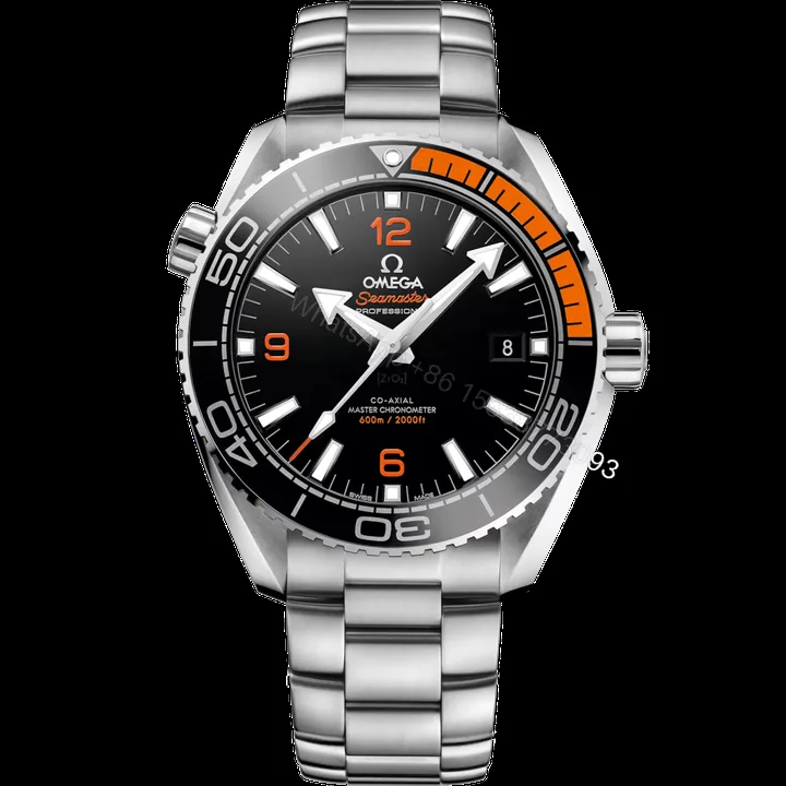 View 1 of Omega Super Clone Seamaster Planet Ocean 600M 215.30.44.21.01.002 43.5mm Black Ceramic Dial Stainless Steel