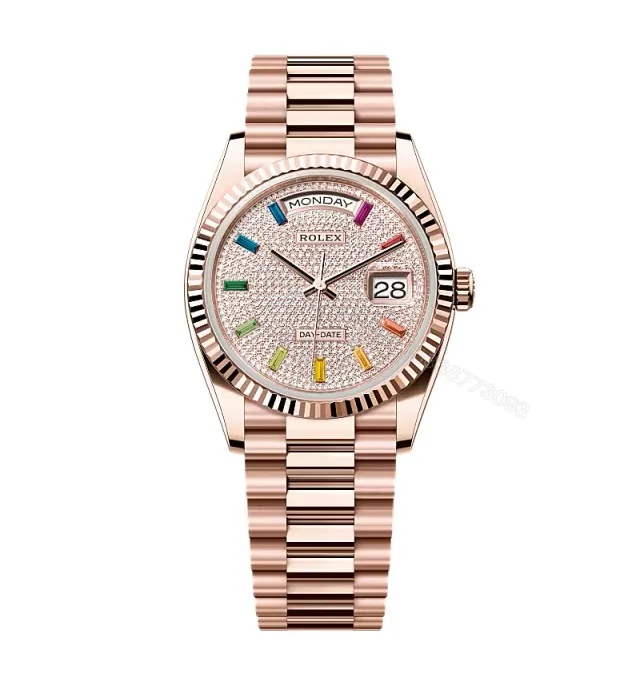 View 1 of Superclone Rolex Day-Date Diamond-Paved Dial 128235-0039 36 mm