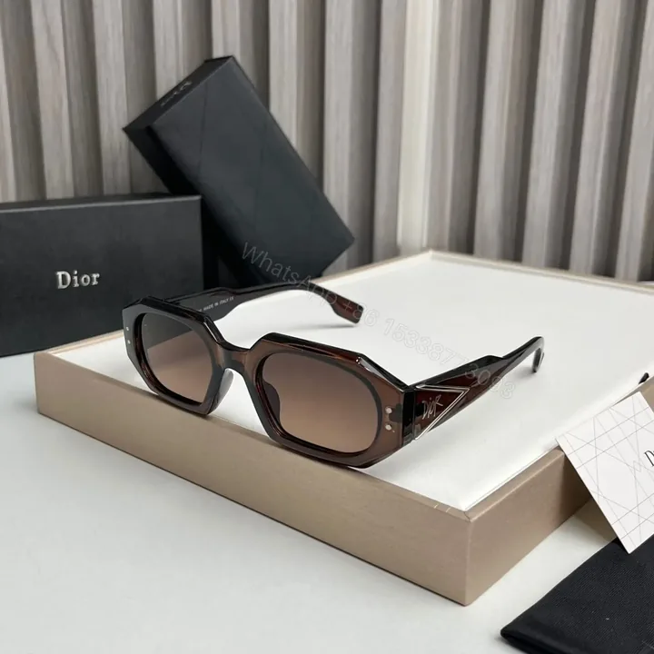 View 1 of Dior Rectangular Brown Sunglasses for Women