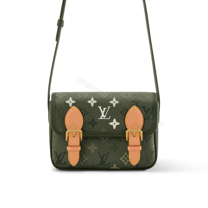 View 1 of Louis Vuitton Satchel Wearable Wallet Khaki 19Cm M26969