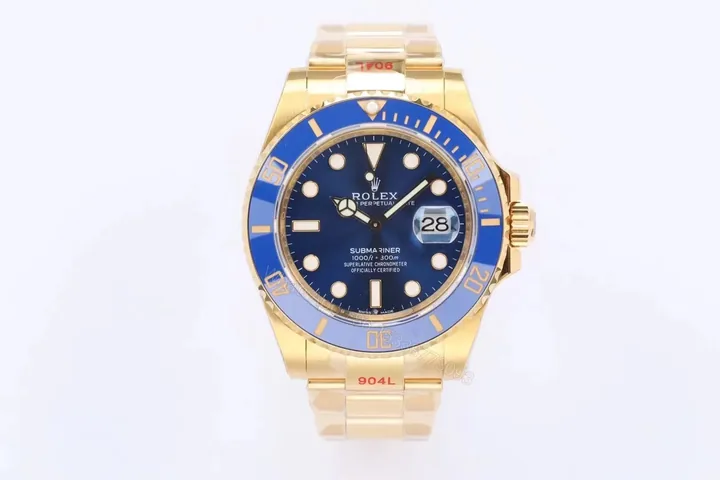 View 1 of Rolex Submariner Date 41 Yellow Gold Blue 126618LB-0002