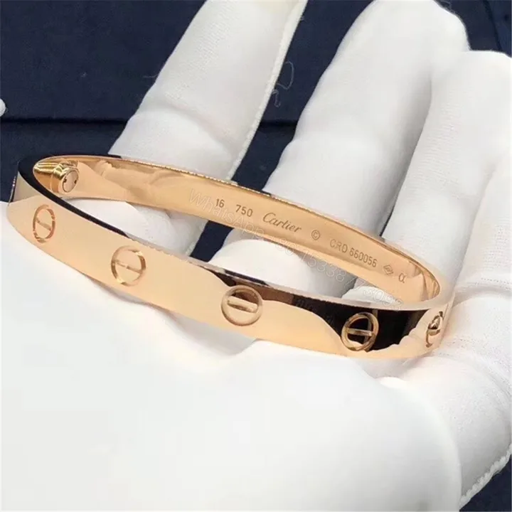 View 1 of Cheap Real 18K Yellow Gold Cartier Love Bracelet