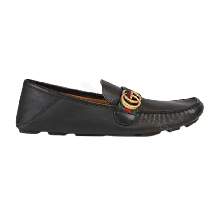 View 1 of GUCCI LEATHER DRIVER WITH WEB – LDG005