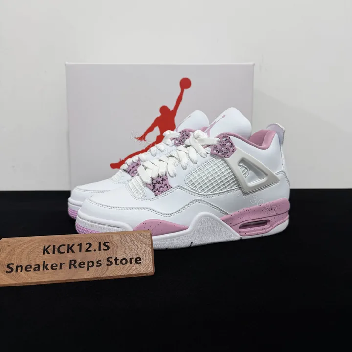 View 1 of Air Jordan 4 Pink Oreo Replica