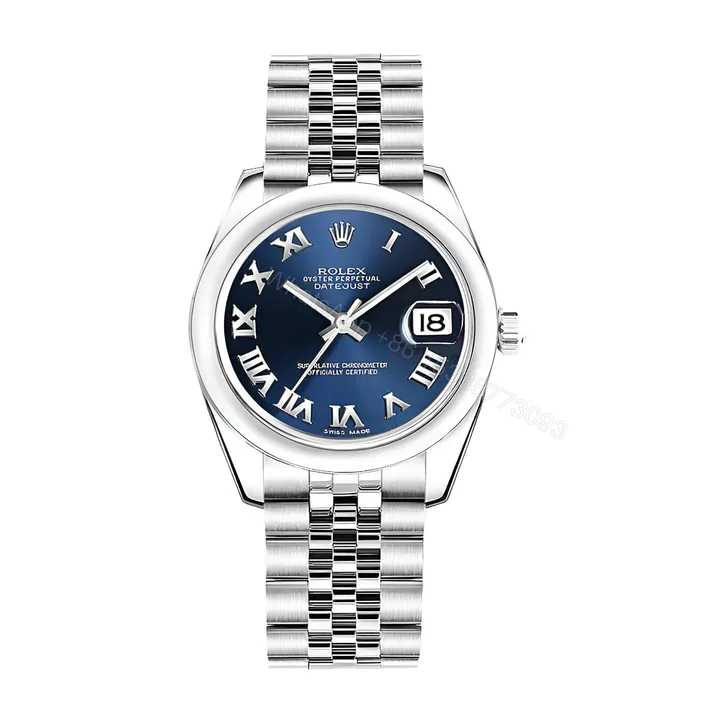 View 1 of Rolex Datejust 178240-0037 Midsize Blue Steel Replica
