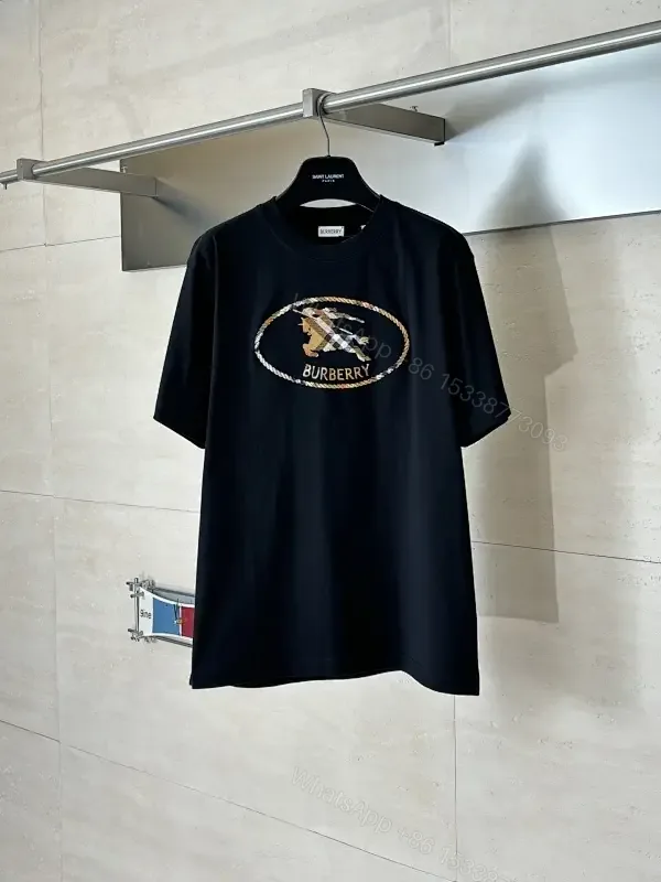 View 1 of Black Crest Graphic Tee – Premium Cotton Blend Modern Streetwear