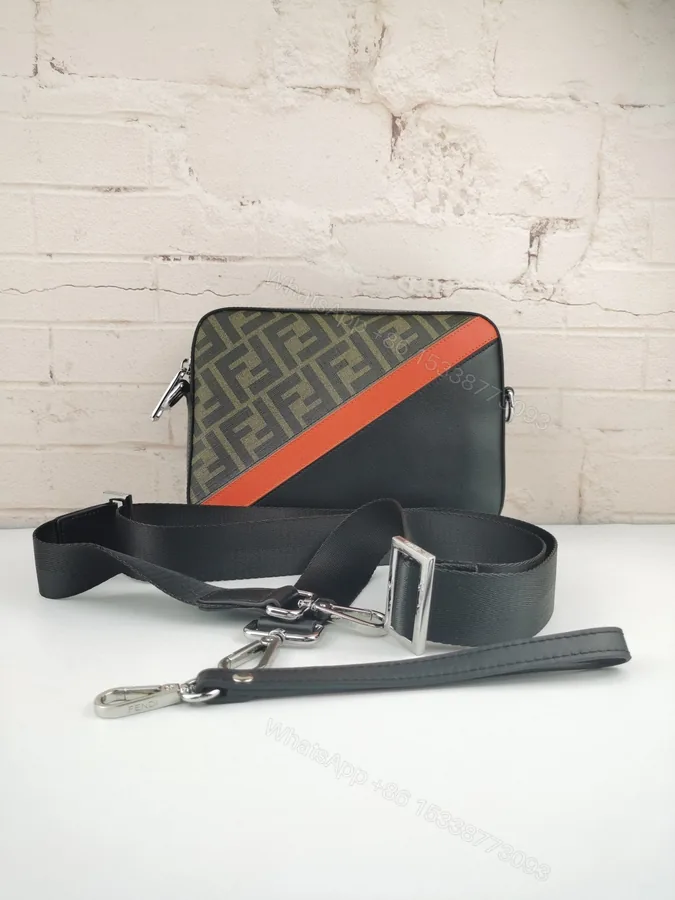 View 1 of Fendi Perforated Logo Shoulder Bag