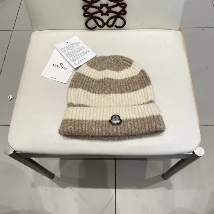 View 1 of Striped Knit Beanie: Cozy Warmth, Signature Detail, Premium casual