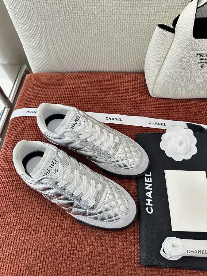 View 1 of Metallic Quilted High-Tops: Luxe Sport-Luxe Sneakers