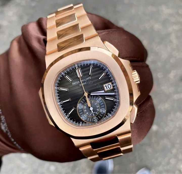 View 1 of Patek Philippe Nautilus 5980/1R Black Dial 43mm Automatic