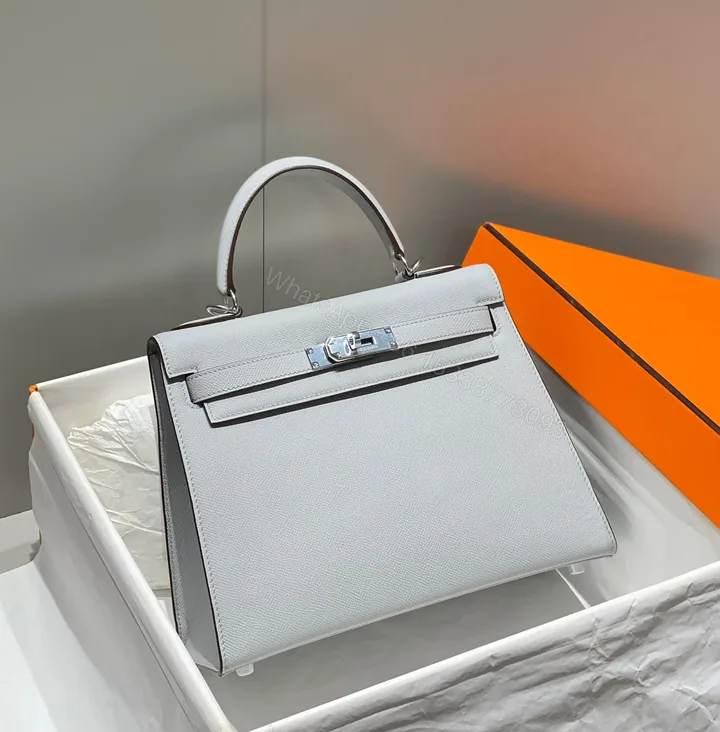 View 1 of HN 28 Sellier in Bleu Glacier Epsom leather