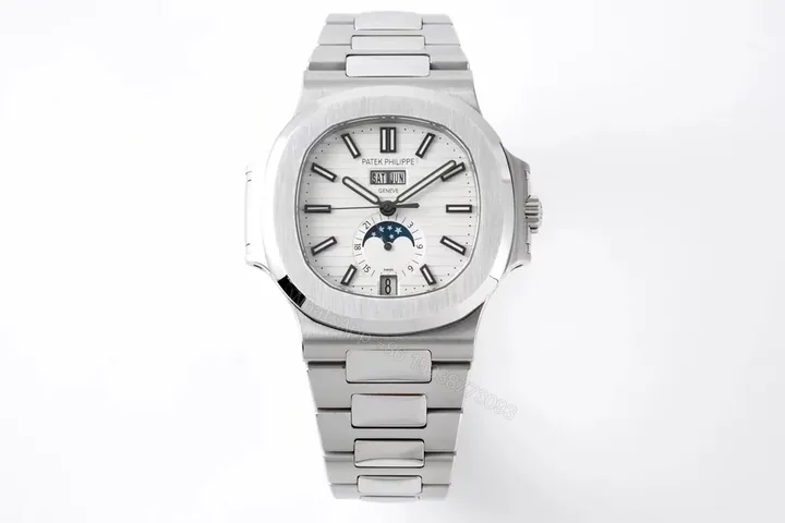View 1 of Patek Philippe Nautilus Silver Annual Calendar