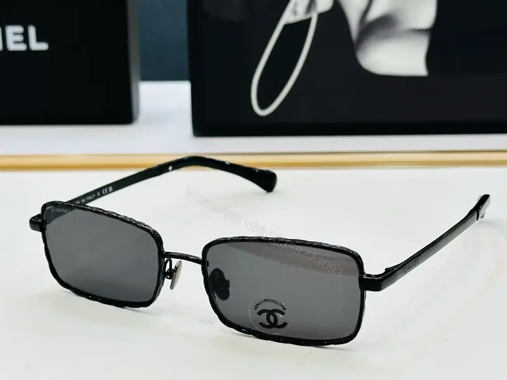 View 1 of Minimalist Luxe Square-Frame Sunglasses with UV400 Shield