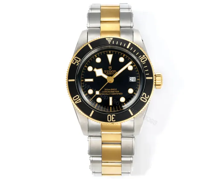 View 1 of Tudor Heritage Black Bay Black S&G Stainless Steel Yellow Gold Black Dial Bracelet 79733N-0008