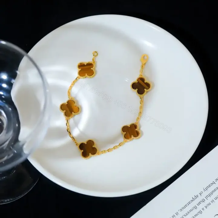 View 1 of 高仿首飾VanCleef&Arpels*RD35600虎眼石黃金手鏈