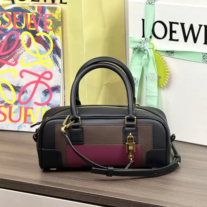 View 1 of 高仿Loewe*Amazona系列1101橫版手提包勃艮第酒免檢版