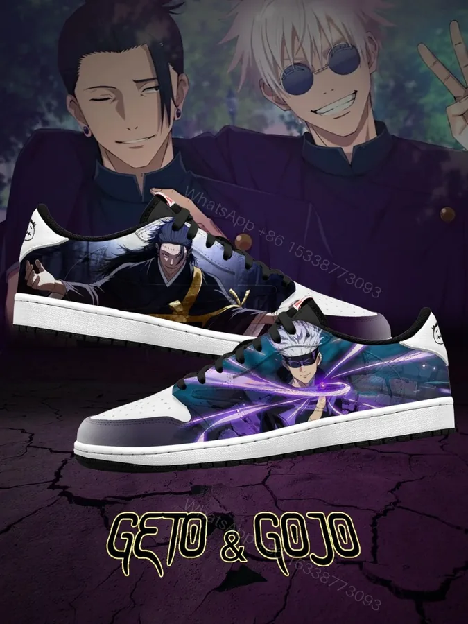 View 1 of Gojo and Geto V.1 Custom TS Low Jordan 1