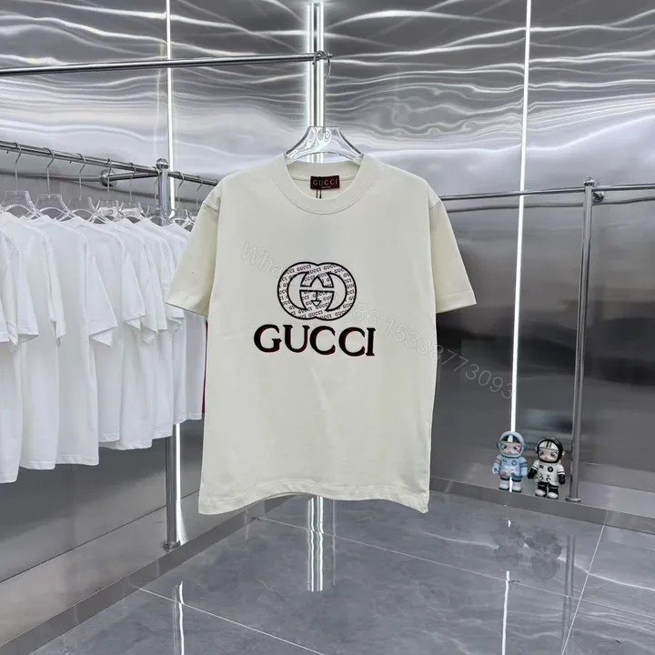 View 1 of GucciA貨白色短袖T恤男款 Logo印花清爽百搭款