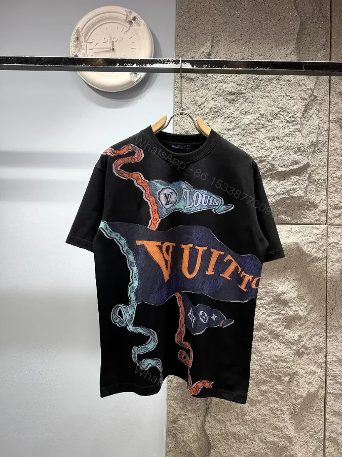 View 1 of Bold Graphic Tee: Luxe Motifs, Premium Cotton Blend Tee