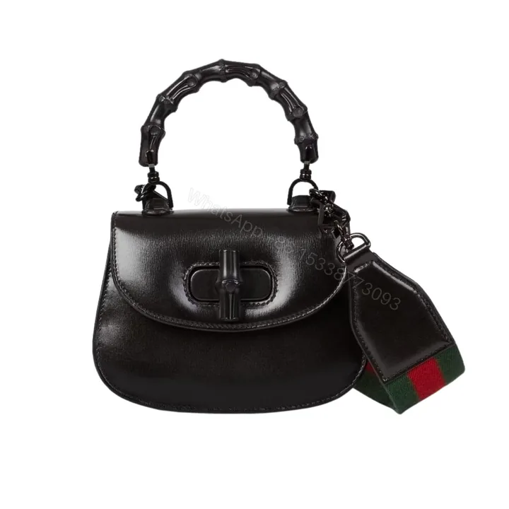 View 1 of Gucci Bamboo 1947 Small Top Handle Bag Black 21Cm 675797 10ODP 1060
