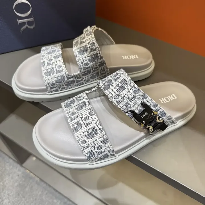 View 1 of Monogram Comfort Sandals: Subtle Luxe, All-Day Comfort Slip-ons