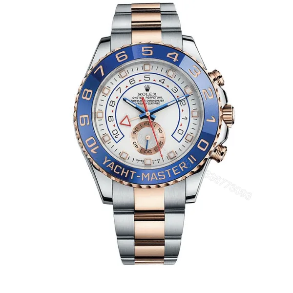 View 1 of Rolex Oyster Yacht Master Ii 44Mm With Gold And Silver Strap