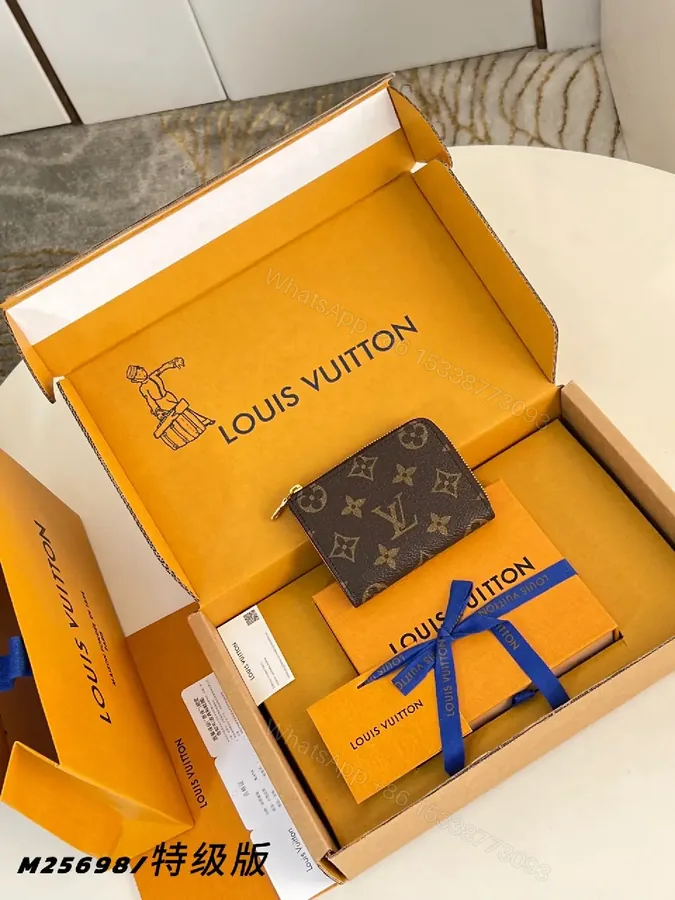 View 1 of Monogram Wallet Set: Luxe, Durable, Compact Organizer