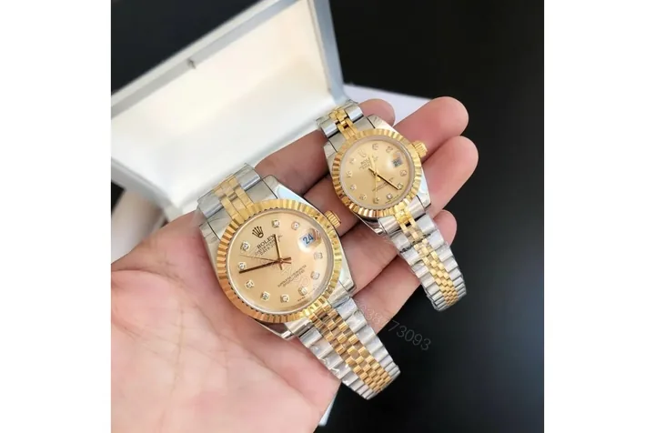 View 1 of Replica Rolex Datejust RG/SS Jub Gold/Dial 36/28 mm
