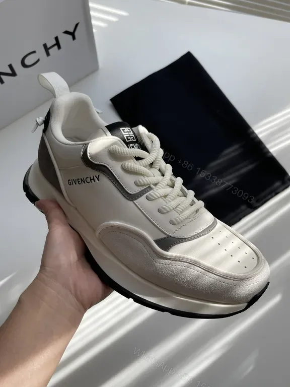 View 1 of Minimalist Contrast Runner: Premium Leather Sneakers with Subtle Branding