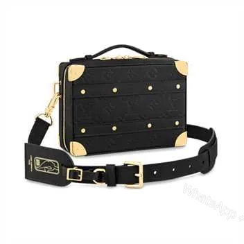 View 1 of M45785 LOUIS VUITTON X NBA HANDLE TRUNK MONOGRAM COATED CANVAS TEXTILE LINING IN BLACK