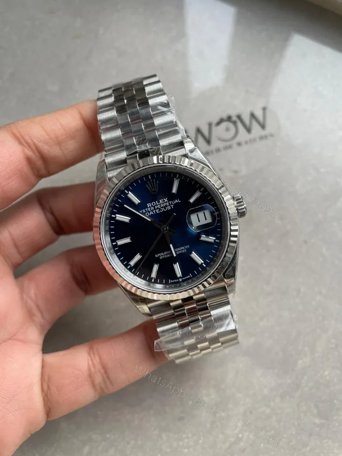 View 1 of VSF Factory 1:1 Rolex DateJust 36 SS 116234 Best Edition 904L Steel Blue Dial VS3235