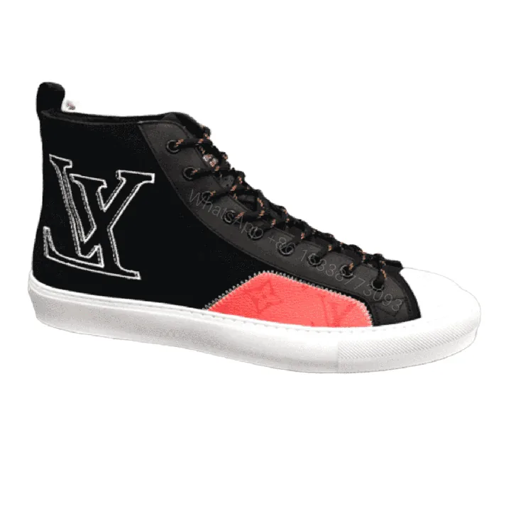 View 1 of LOUIS VUITTON TATTOO HIGH TOP BLACK SNEAKER – LV77