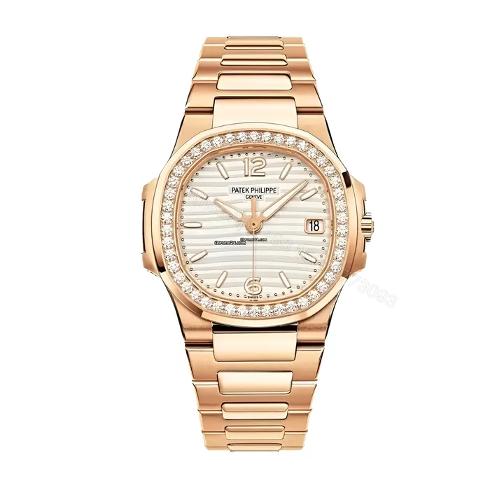 View 1 of Patek Nautilus White 7118/1200R-001 Ladies Replica