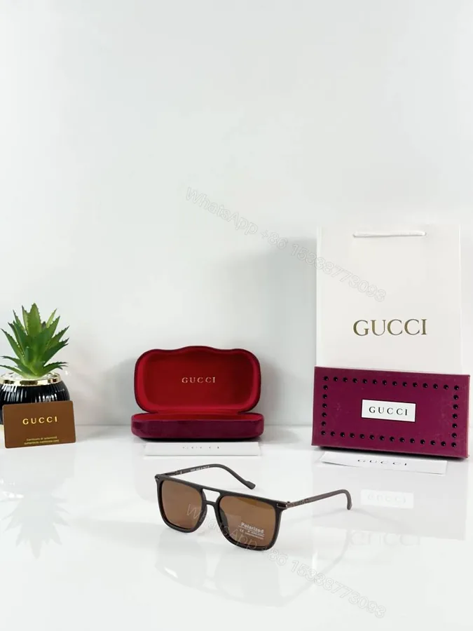 View 1 of First Copy Gucci 1085 Brown Sunglasses