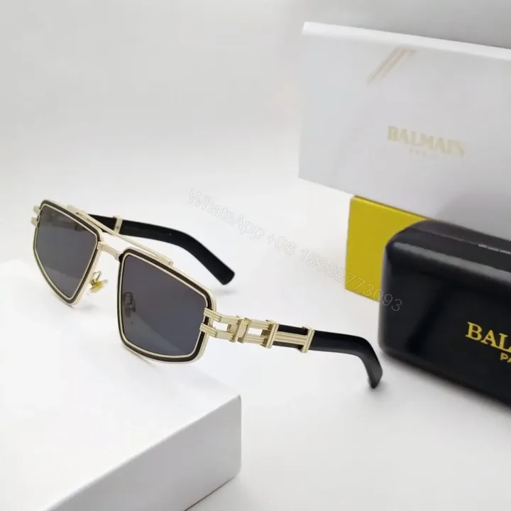 View 1 of Balmain Unisex Sunglass Black UV Protection