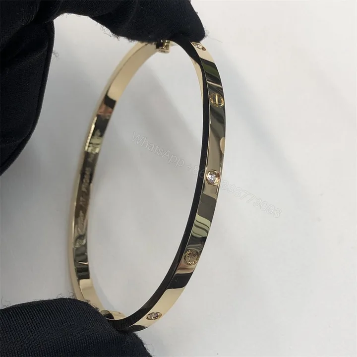 View 1 of Cartier Love Bracelet 6 Diamonds Yellow Gold Replica B6047217